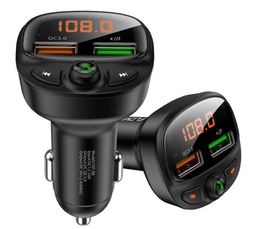 FM Radio Transmitter Bluetooth Car Phone Charger Wireless Adapter