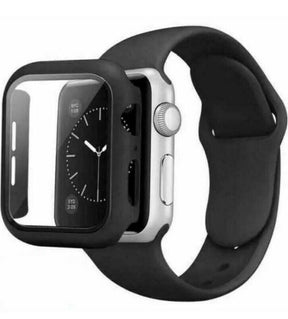BAND / STRAP WITH COVER FOR APPLE WATCH SILICON NEW PREMIUM QUALITY 44MM