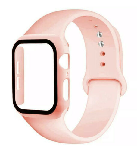 BAND / STRAP WITH COVER FOR APPLE WATCH SILICON NEW PREMIUM QUALITY 40MM