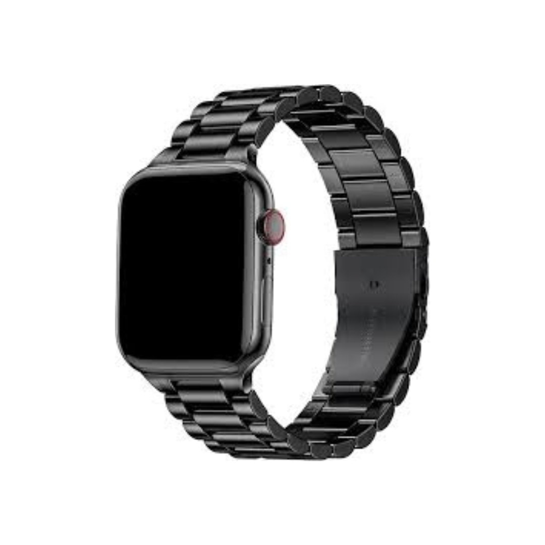 Stainless Steel Metal Wrist Strap For Apple Watch Band Black 42/44/45mm