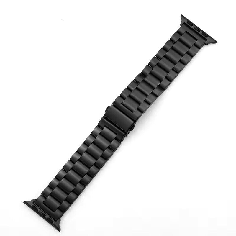 Stainless Steel Metal Wrist Strap For Apple Watch Band Black 42/44/45mm