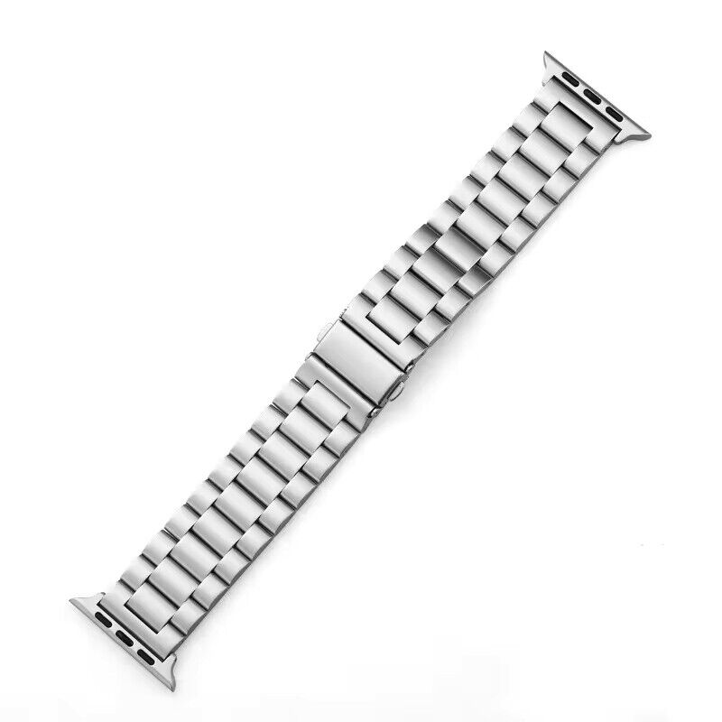 Stainless Steel Metal Wrist Strap For Apple Watch Band Silver 42/44/45mm